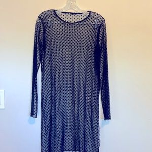 ZARA polka dot sheer dress